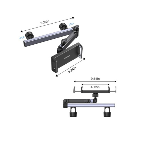 Автодержатель UGREEN LP904 (55443) Car Headrest Phone Mount Black