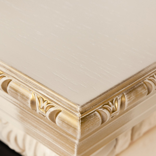 Электрокамин RealFlame Bolero WT белый дуб с золотой патиной с очагом Sparta 25,5 LED