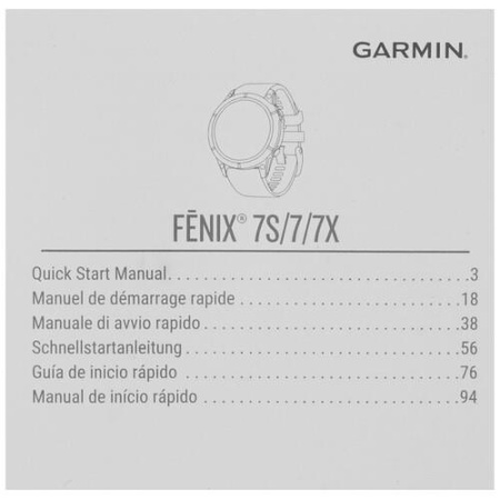 Спортивные часы Garmin Fenix 7x Sapphire Solar