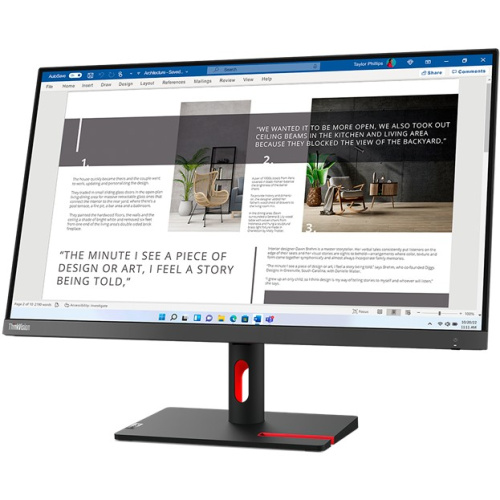 Монитор Lenovo ThinkVision S27i-30 (63DFKAT4UK) черный