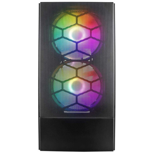 Корпус 1STPLAYER Firebase X4-M X4-M-BK-2F1P-1F1 Black mATX TG 1x120mm & 2x140mm LED fans inc.