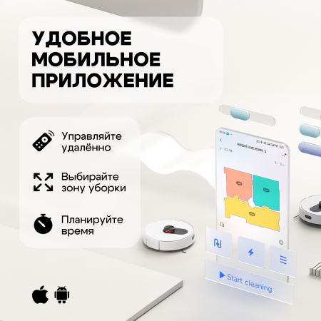 Робот-пылесос Roidmi SDJ03RM Robot Vacuum and Mop Cleaner Eve Rook S