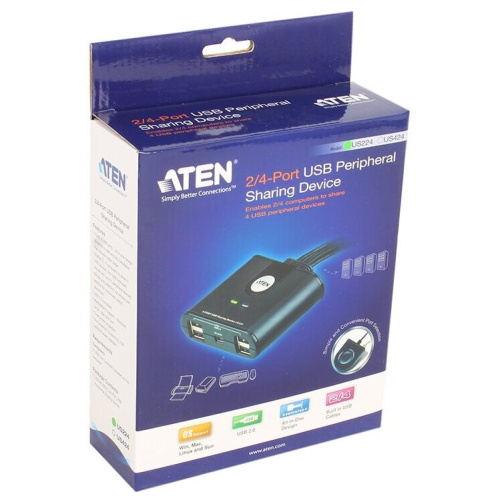 KVM-переключатель периферийного устройства Aten US224-AT USB2