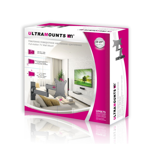 Кронштейн для телевизора Ultramounts UM 875 черный