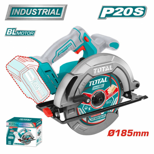 Пила дисковая TOTAL TSLI1851 Industrial Без акк и ЗУ