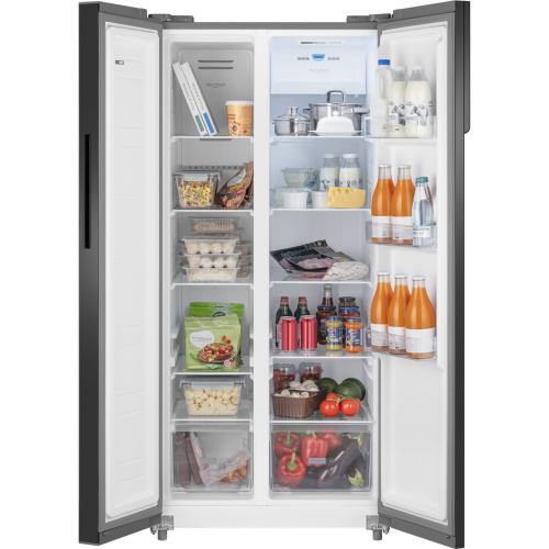 Холодильник Weissgauff WSBS 500 Inverter NoFrost Beige Glass