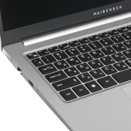 Ноутбук MAIBENBEN M557 (M5571SF0LSRE1) 15.6", IPS, AMD Ryzen 7 5825U 2ГГц, 8 ядер, 16ГБ 512ГБ SSD, UMA, Linux, серебристый
