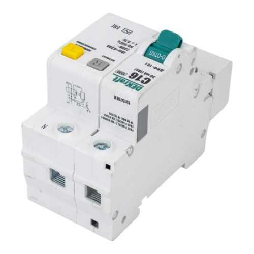 Выключатель автоматический дифференциального тока DEKraft 15157DEK со встроенной защитой 1п+N 16А 30мА AC C