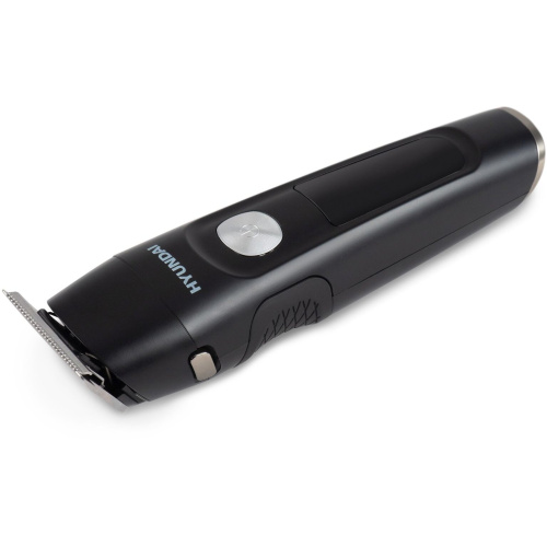 Машинка для стрижки Hyundai H-HC7120 черный/серебристый (насадок10шт)