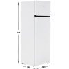 Холодильник с морозильником Beko B1RDSK280W белый