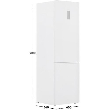 Холодильник с морозильником Haier C2F637CWRG белый