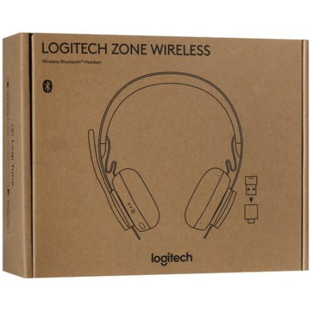 Беспроводные наушники Logitech Zone Wireless UC черный