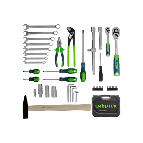Набор инструментов СИБРТЕХ 13394, 76 предметов