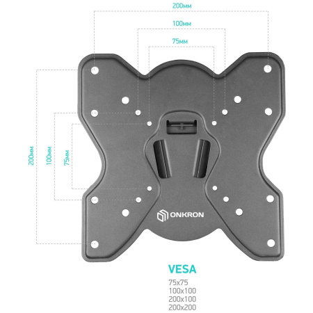 Кронштейн ONKRON M3S чёрный