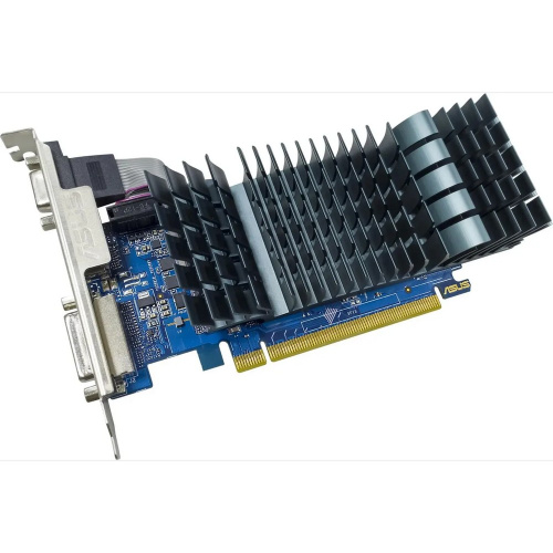 Видеокарта Asus Nvidia GeForce GT 710 2Gb (GT710-SL-2GD5-BRK-Evo) PCI-E 64bit GDDR5 954/5012 DVIx1 HDMIx1 CRTx1 HDCP Ret low profile