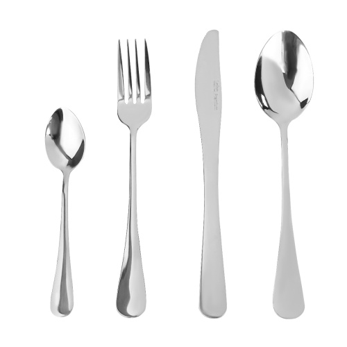 Набор столовых приборов LARA LR10-25/24 Альфа 24 предмета, 6 персон, зеркальная полировка