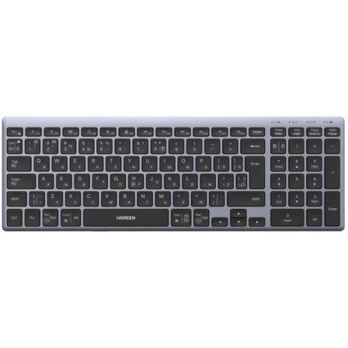 Комплект беспроводной клавиатура и мышка UGREEN MK552 (85513RU) Multi-Mode BT 2.4G Wireless Keyboard and Mouse Combo черный