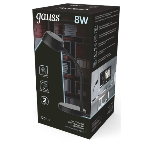 Светильник Gauss GT6012 на подставке черный 8Вт