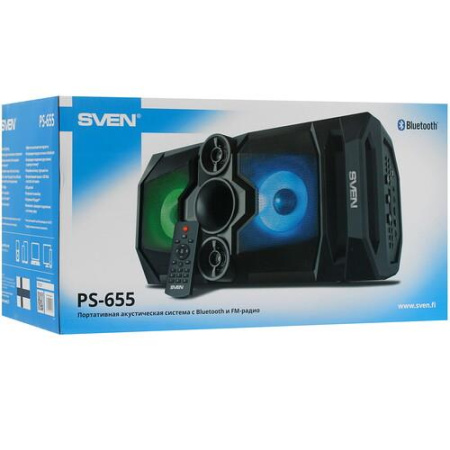 Портативная аудиосистема SVEN PS-655, черный
