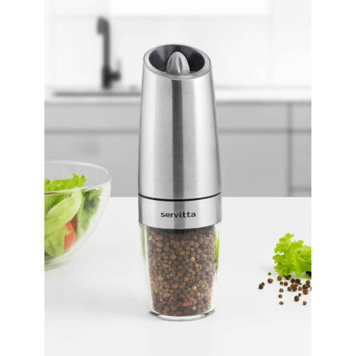 Мельница электрическая для специй Servitta Sr0291 серебро