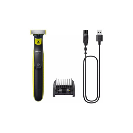 Электробритва Philips OneBlade QP2724/20 черный/зеленый