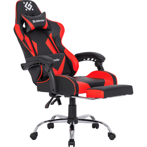 Кресло DEFENDER Pilot (64354) Черный/Красный, полиуретан