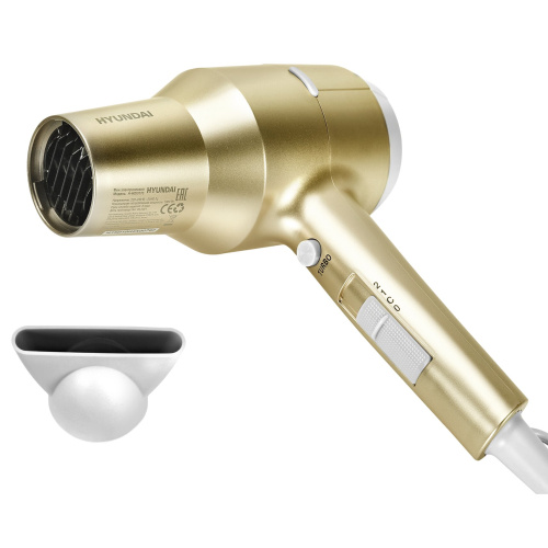 Фен HYUNDAI H-HDI0770, дорожный, 1800Вт, шампань и шампань