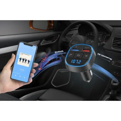 Автомобильный FM-модулятор Navitel BHF02 Base черный