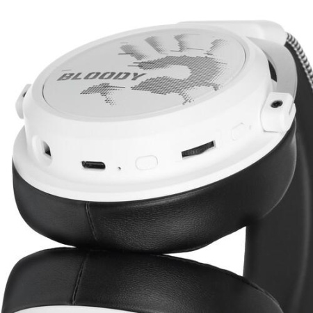 Беспроводные/проводные наушники A4Tech Bloody MR590 Sports белый