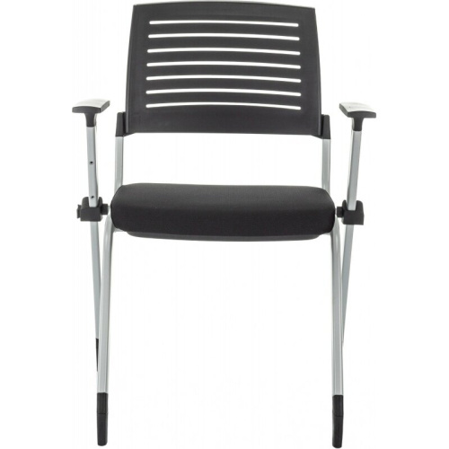 Стул Бюрократ X-Click/Black черный на ножках металл серый