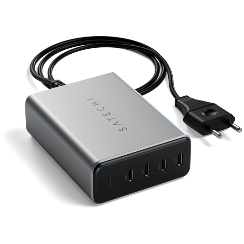 Зарядное устройство Satechi ST-UC165GM-EU 165W USB-C 4-Port PD GaN Charger Space Gray