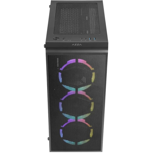 Корпус Azza Prime 360E черный (CSAZ- 360E Prime 360E) без БП ATX 5x120mm 2x140mm 2xUSB3.0 audio bott PSU