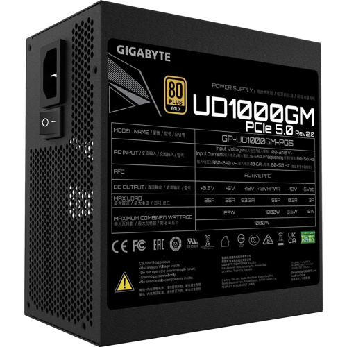 Блок питания GIGABYTE GP-UD1000GM PG5 V2, ATX 1000W