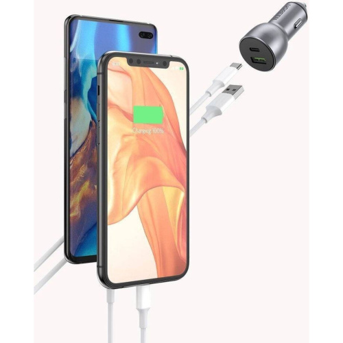 АЗУ UGREEN CD213 (10144) QC 3.0+QC 3.0 Dual USB-A 36W Fast Car Charger dark blue