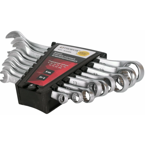 Набор комбинированных ключей Thorvik W3S9PR 8-22мм 9 предметов