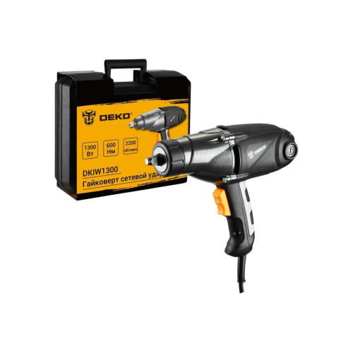 Гайковерт DEKO DKIW1300 (063-3003) сетевой ударный, 1300 Вт, 600 Нм