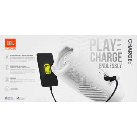 Портативная колонка JBL Charge 5, белый