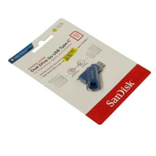 USB-флешка SanDisk Ultra Dual Drive Go (SDDDC3-032G-G46NB) 32GB USB 3.1 - USB Type-C Blue