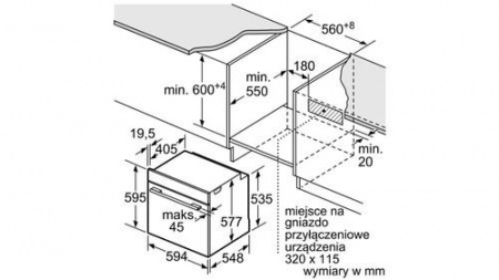 Электрический духовой шкаф Bosch HBG635BB1 черный