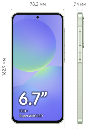 Смартфон Samsung Galaxy A36 8/256 Гб 5G Лайм (A366E)