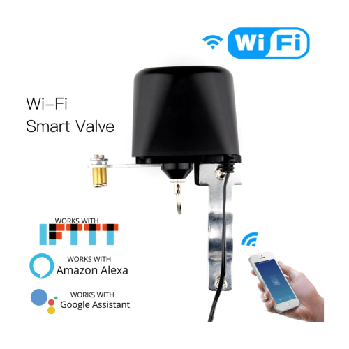 Умный водяной клапан MOES WiFi Smart Water Valve WV-LZ-BK