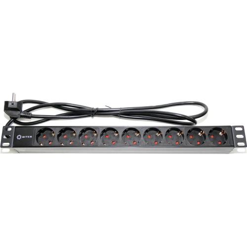 Блок розеток 5bites PDU919P-02 9S/PVC/1U/19"/2M*3G*1.5mm2/VDE