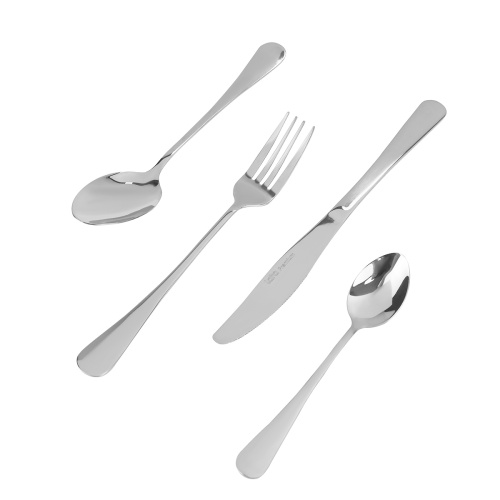 Набор столовых приборов LARA LR10-25/24 Альфа 24 предмета, 6 персон, зеркальная полировка