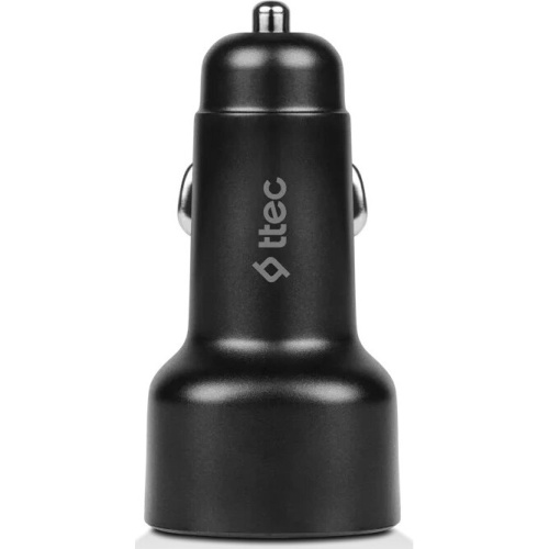 АЗУ TTEC 2CKP04S SmartCharger Duo PD 83W Car Fast Charger USB-C + USB-A Black