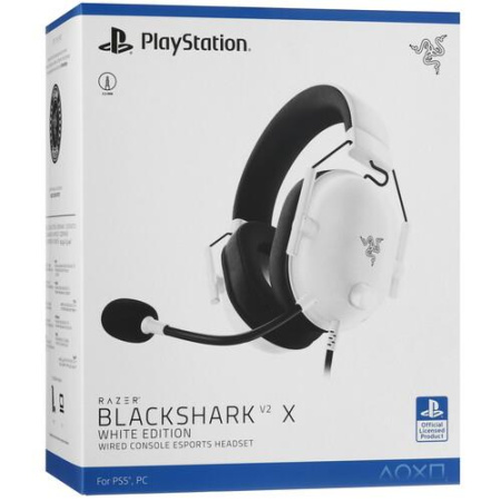 Проводные наушники Razer BlackShark V2 X for PlayStation белый