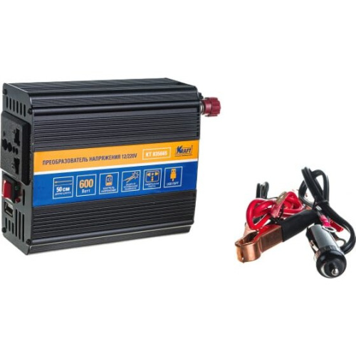 Инвертор автомобильный Kraft KT 835665 12/220V 600W