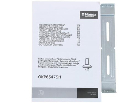 Вытяжка наклонная Hansa OKP6547SH черный/черный