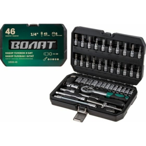 Набор головок и бит ВОЛАТ 18550-46