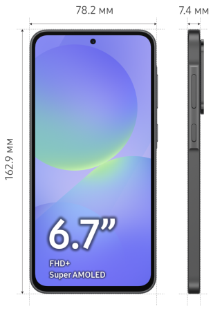 Смартфон Samsung Galaxy A36 8/128 Гб 5G Черный (A366E)