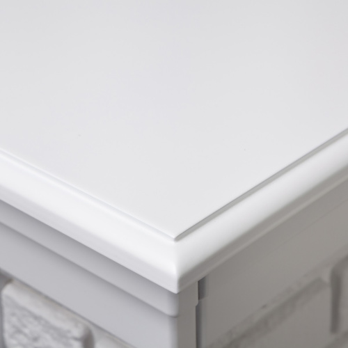 Электрокамин RealFlame Brixton 25,5 WT белый с очагом Sparta 25,5 LED